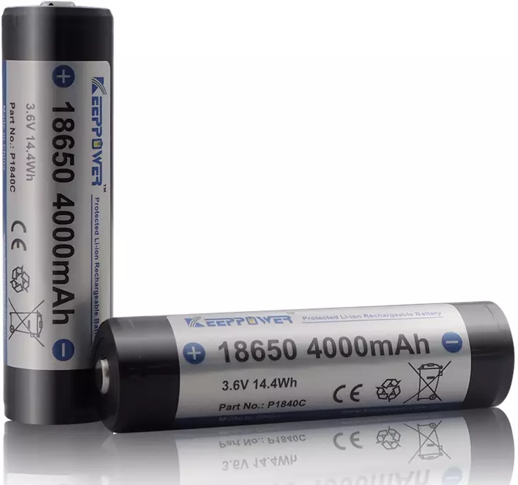 Keepower Akku 18650 4000mAh 2 Stück - Ultracom Hundeortungsgerät - 6970906550586 - 1