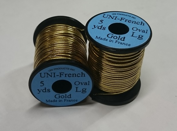 UNI Französisch 5m. Oval, Groß Gold - Fliegenbindeschnüre und -drähte - 802353005226 - 1