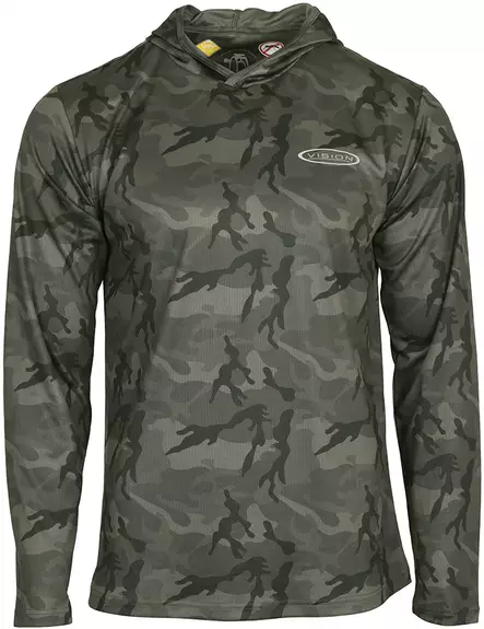 Vision Bamboo Bug & UV Hoodie Camo - Wathosen und Angelbrillen - 6417512849677 - 1