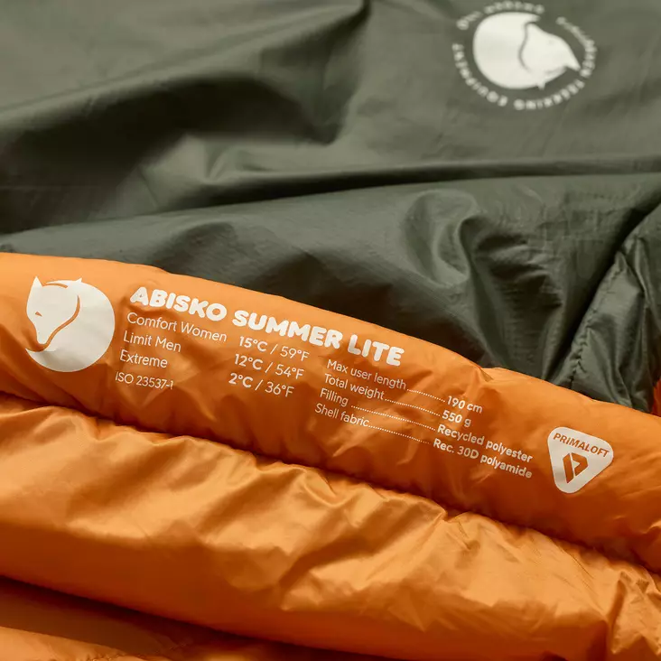 Fjllrven Abisko Sommer Lite, Schlafsack 630 - Oliv - Wildniskeller.de  Webshop