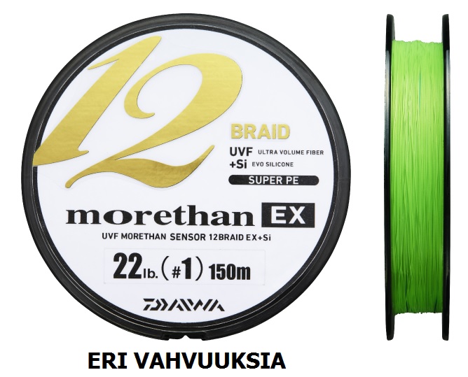 Daiwa Morethan 12 Braid EX+SI geflochtene Angelschnur - Angelschnüre - 210567 - 1