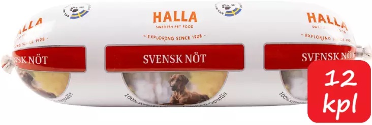 Halla Nöt, Hundewurst 12 Stück - - 7350003233467 - 1