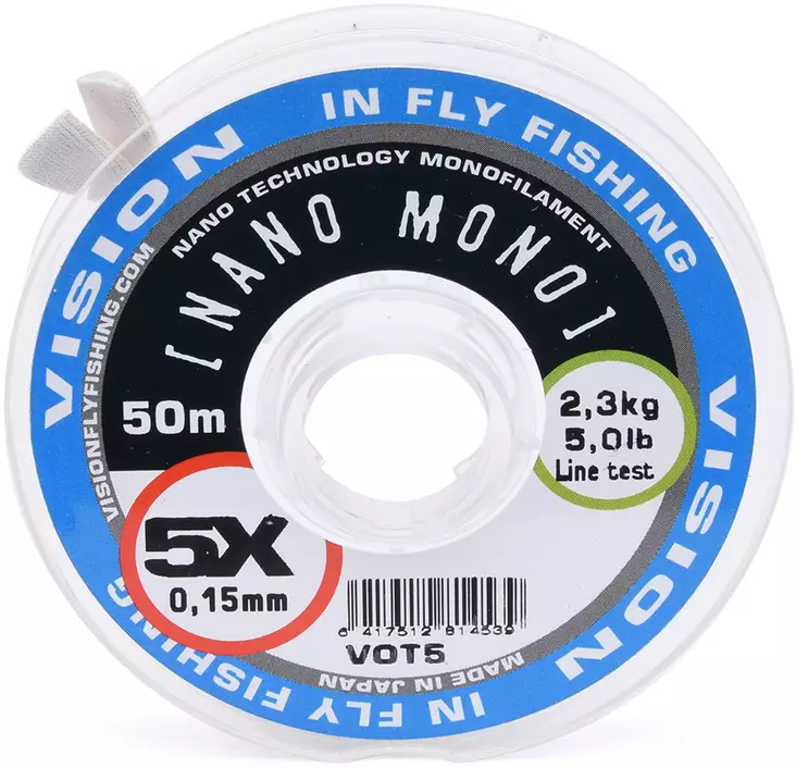 Vorfachschnur, Vision Nano Mono 50m - Fliegenruten und Vorfächer - 6417512814507 - 1
