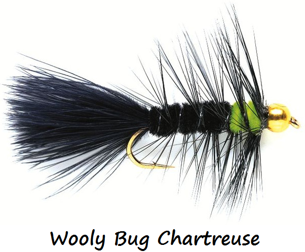 Streamerfliegen 2 Stück, Wooly Bug Chart. S12 - Fertigfliegen - 6430037106897 - 1