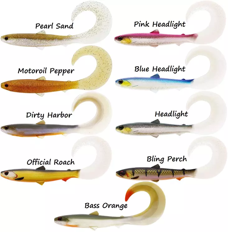 Westin BullTeez Curltail 8cm 3g, 3 Stück - Jigs und Shads - P080-000-007 - 1