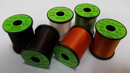 8/0 UNI-Garn 200 Yards, Bindeschnur - Fliegenbindeschnüre und -drähte - 802353002188 - 1