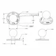 RAM Rundhalterung, Durchmesser 93,5 mm AMPs - RAM-Mounts-Produkte - 793442941658 - 2