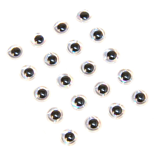 Epoxidharz Augen 3D 6mm - Fliegenkopfgewichte, Rohre und Augen - 6430028187638 - 1