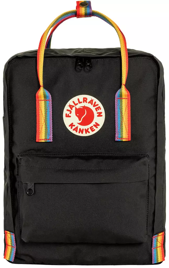 Fjällräven Kånken Regenbogen-Rucksack, Schwarz - Fjällräven Kånken - 7323450597948 - 1