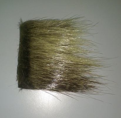 Nutria, Rämemajava Körperstück 5x10 cm - Natürliche Fliegenmaterialien - 6430028188598 - 1