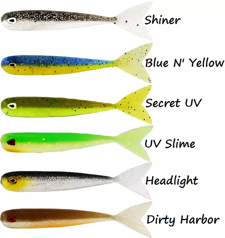 Westin Megateez V-Tail 5cm 1g, 4 Stück - Jigs und Shads - P209-000-058 - 1