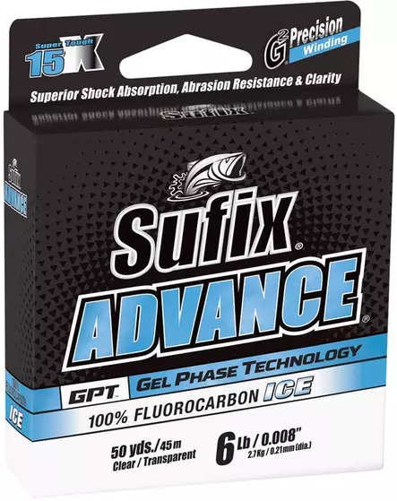 Sufix Advance Eis-Fluorocarbon 50m - Angelschnüre - 024777735309 - 1