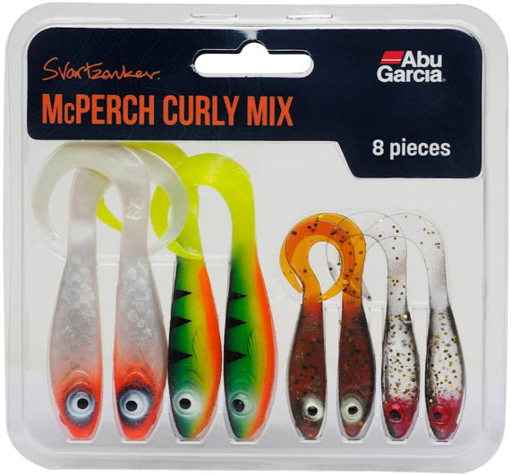 Abu Garcia Mcperch Curly Mix 8 Stück - Jigs und Shads - 036282090439 - 1
