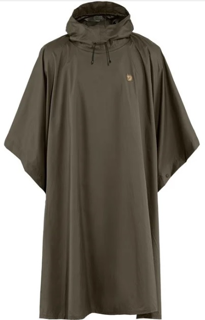 Fjällräven Poncho Dunkeloliv, Regenponcho - Fjällräven Jacken - 7323450082239 - 1