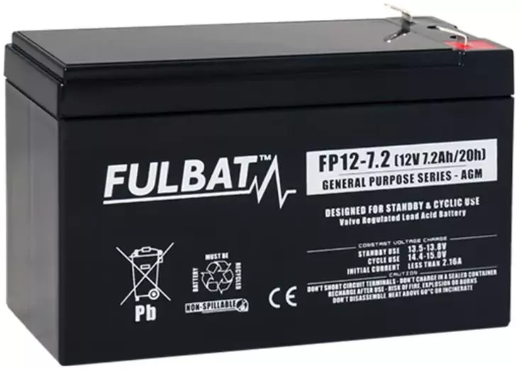 Fulbat Akku 12V 7.2Ah - Wildkameras - 3564095900289 - 1