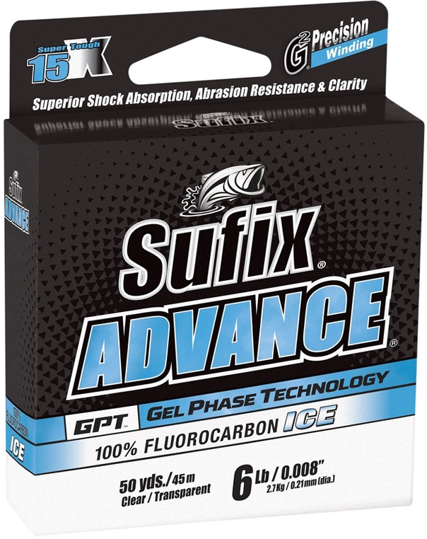 Sufix Advance Eis-Fluorocarbon 50m - Angelschnüre - 024777735309 - 1