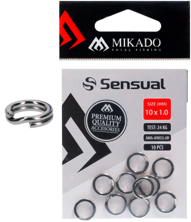 Angelring 10x1,0 10Stk, Mikado - Vorfachmaterialien und Schnüre - 5900637149309 - 1