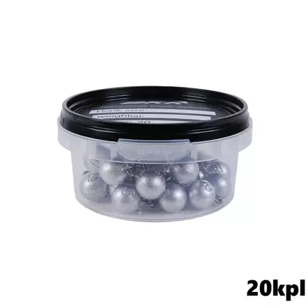 BKK Jigkopf Rund 12g, Jigkopf 20 Stück - Jig-Ausrüstungen - BKK-R20-12G - 1