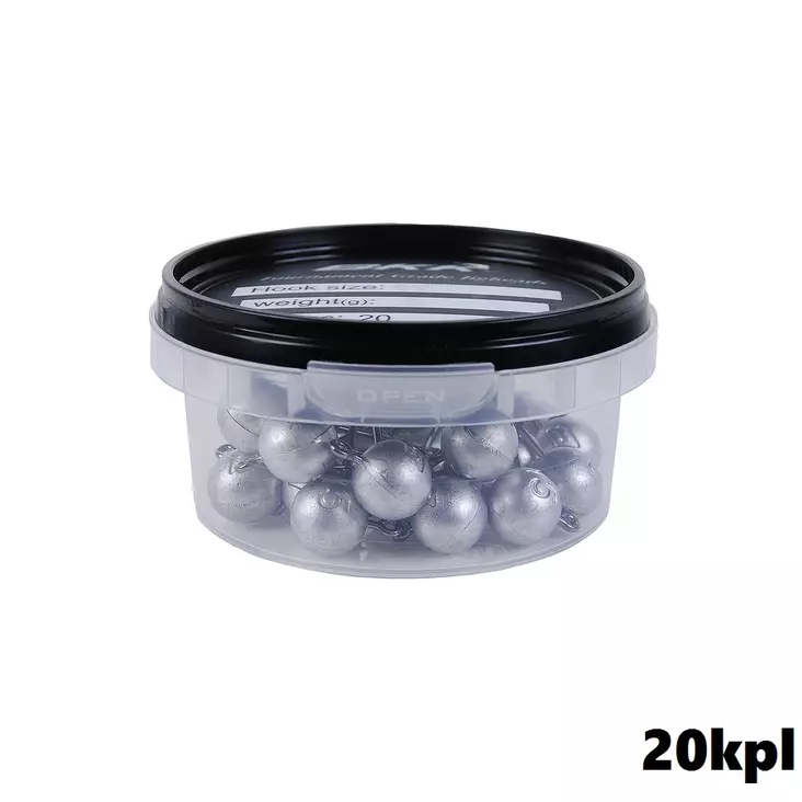 K.P Jig Head Rund 10g, Jigköpfe 20 Stück - Jig-Ausrüstungen - BKK-R20-10G - 1