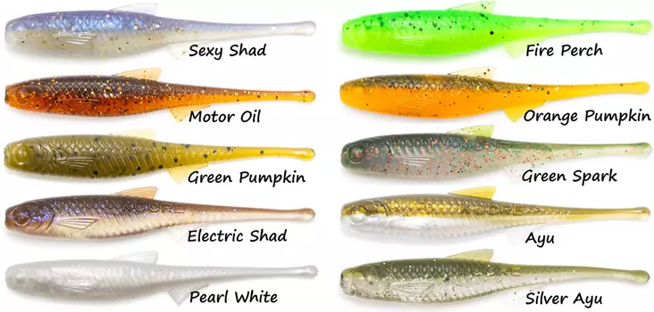 Kuore Torpedo 9cm Angeljig, 3 Stück - Jigs und Shads - KTOR9CM - 1