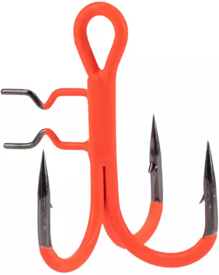 Mikado Jaws Vertical Treble Orange 4 Stück - Angelhaken - HJA12O - 1