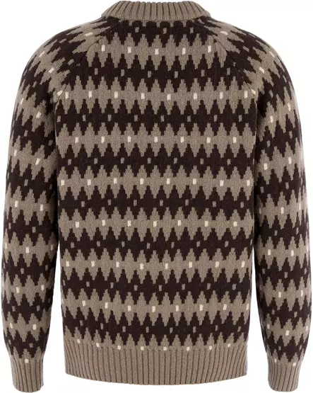 Fjällräven Övik Jacquard Strickpullover, Pullover aus Wolle - Fjällräven Hemden - F12600358SBBO - 2