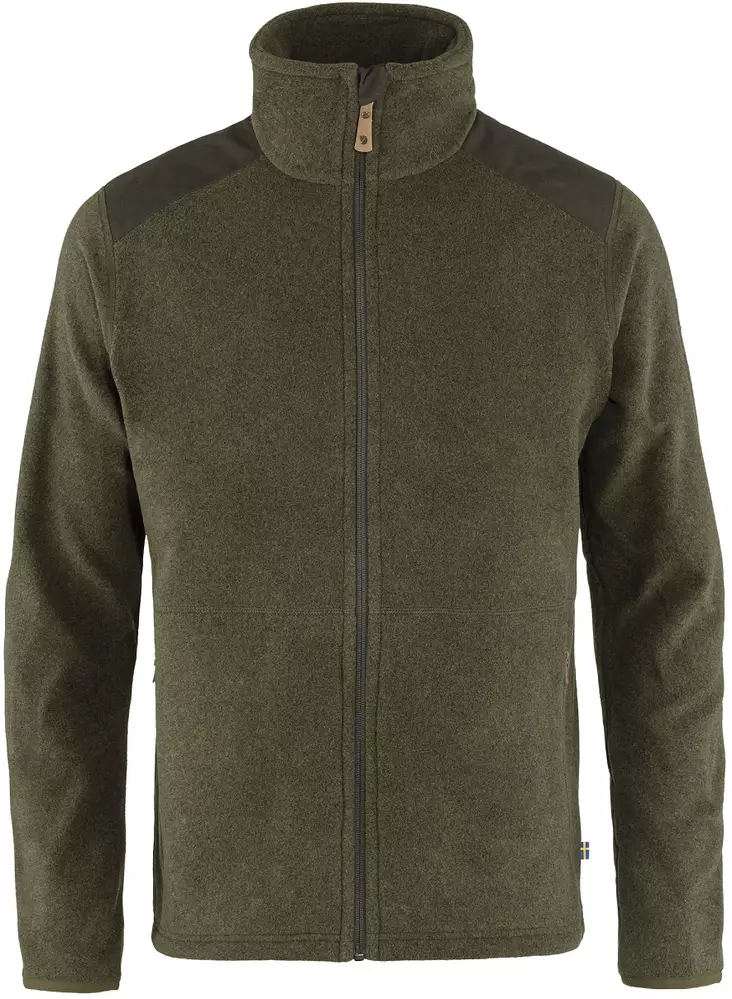 Fjällräven Sten Fleece M, Dunkeloliv - Fjällräven Jacken - F81765DO - 1