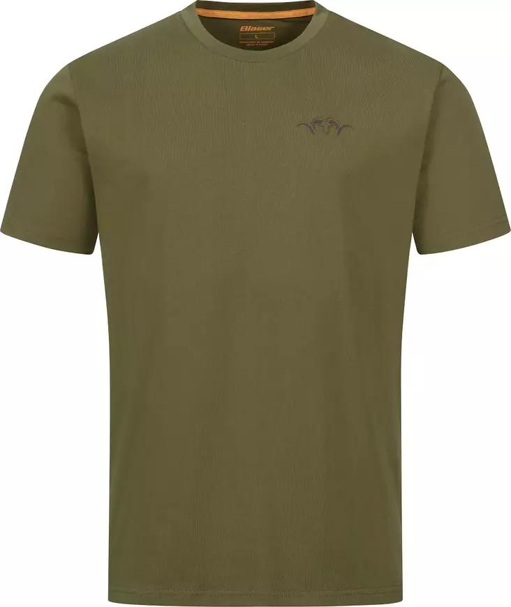 Blaser Argali Badge T26 T-Shirt, Dunkeloliv - Blaser Hemden und Westen - 80417726DO - 1