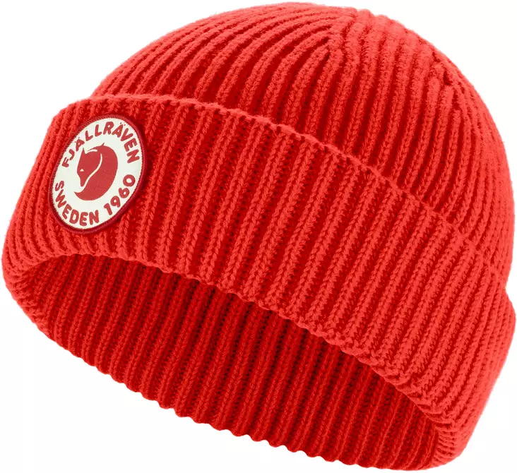 Fjällräven 1960 Lite Logo Mütze, True Red - Fjällräven Kopfbedeckungen - F13100234TR - 1