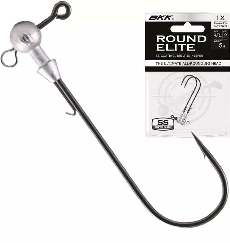 BKK Round Elite Stinger Eye Jigher 2 Stück - Jig-Ausrüstungen - BKK-RELITE-STINGER - 1