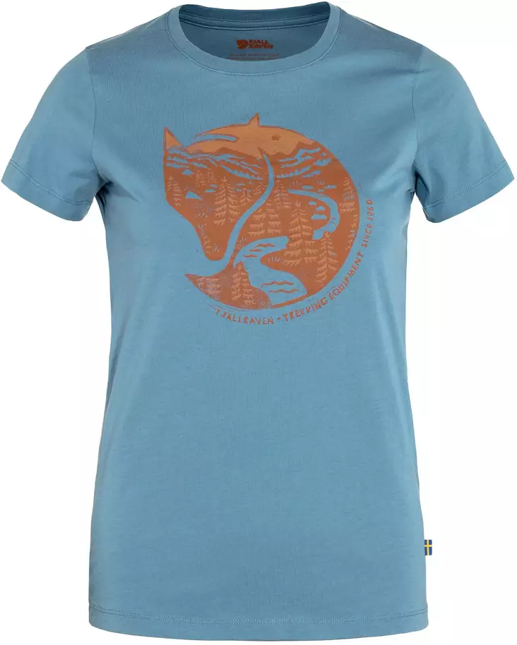 Fjällräven Arctic Fox Print T-Shirt W - Fjällräven Hemden - F89849DBT - 1
